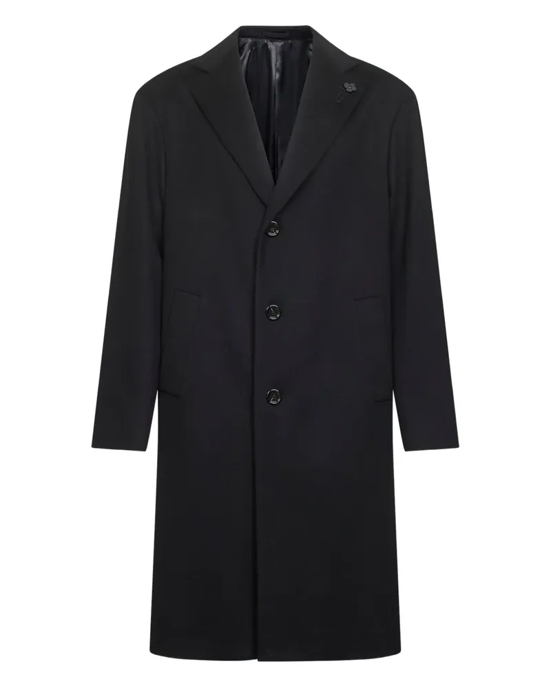 LARDINI single-breasted coat - Schwarz Schwarz