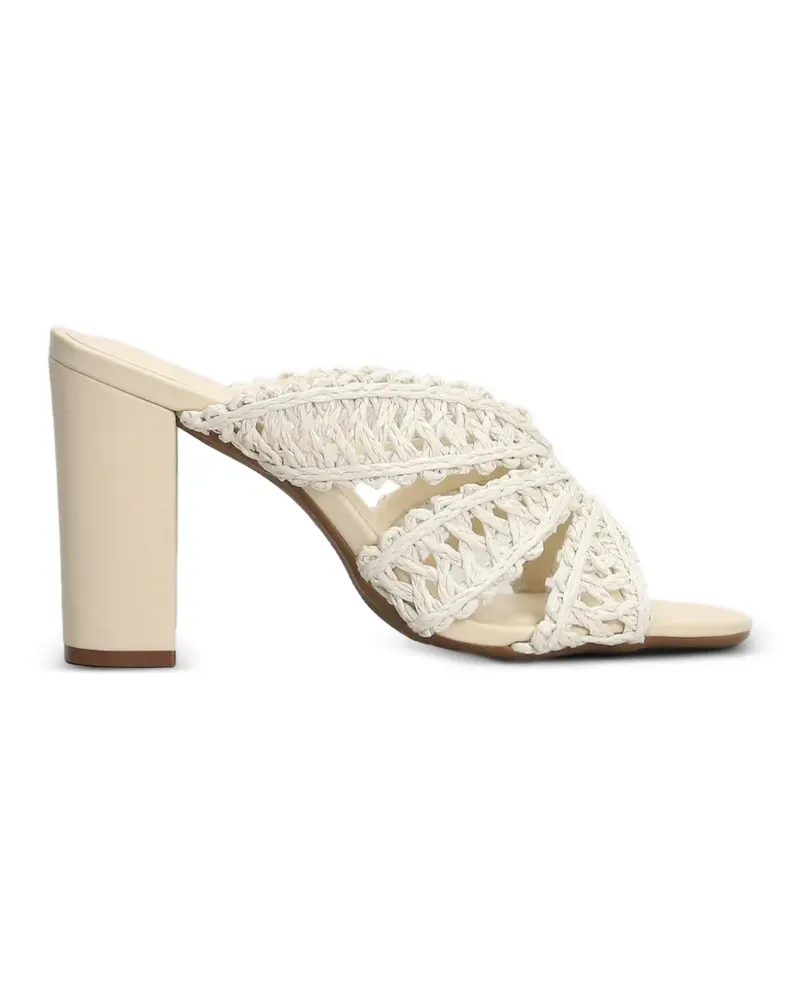 AREZZO woven crossover-strap sandals - Nude Nude