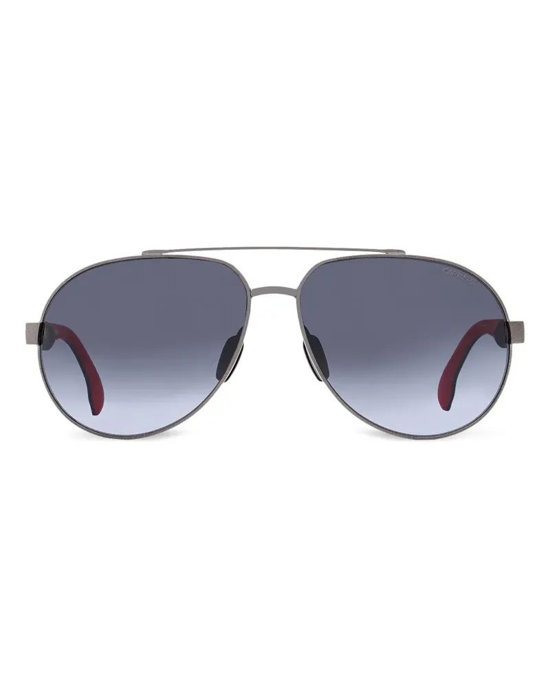 Carrera Pilotenbrille mit doppeltem Steg - Silber Silber