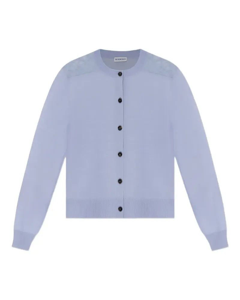 Burberry Wendy Cardigan mit Knopfverschluss - Blau Blau