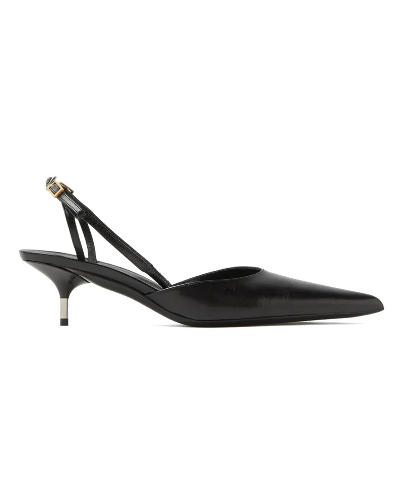 Versace Spitze Pumps mit Riemen - Schwarz Schwarz