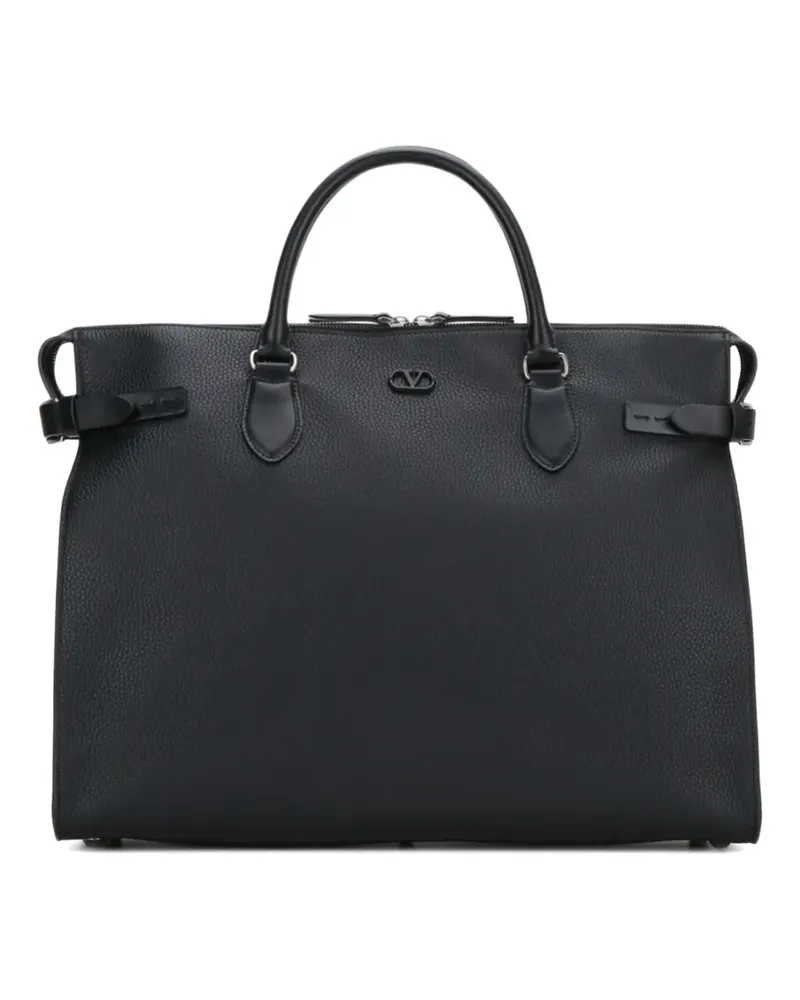 Valentino Garavani Tote Bag mit VLogo - Schwarz Schwarz