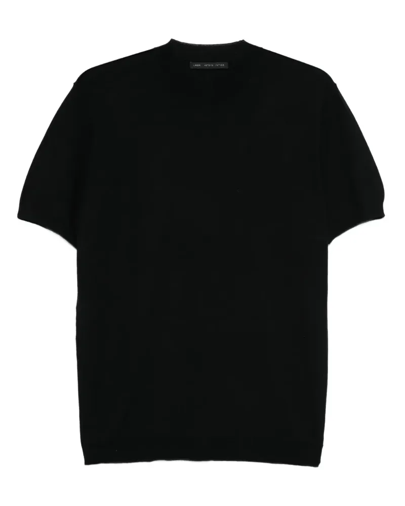 Low Brand T-Shirt mit Rundhalsausschnitt - Schwarz Schwarz