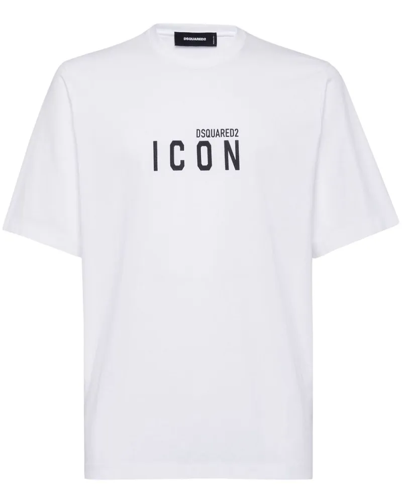 Dsquared2 T-Shirt mit Logo-Print - Weiß Weiß