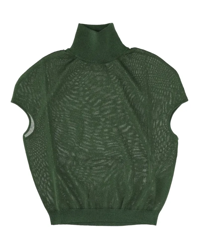 Circus Hotel turtleneck ribbed-knit vest - Grün Grün