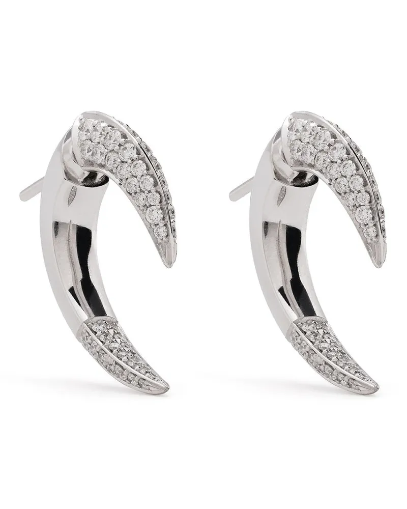Shaun Leane 18kt Weißgoldohrringe mit Diamanten - Silber Silber