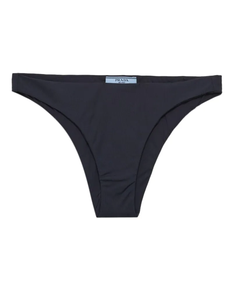 Prada Bikinihöschen aus Rippstrick - Blau Blau