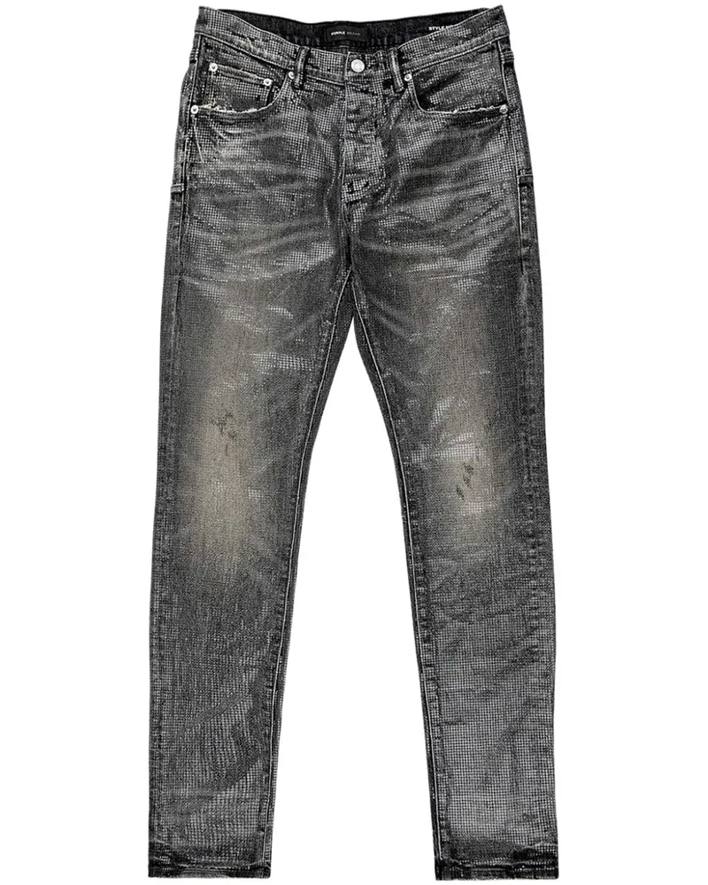 PURPLE BRAND P001 Skinny-Jeans - Schwarz Schwarz