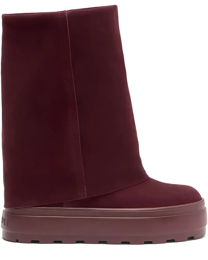 Casadei Double Face Stiefel aus Wildleder - Rot Rot