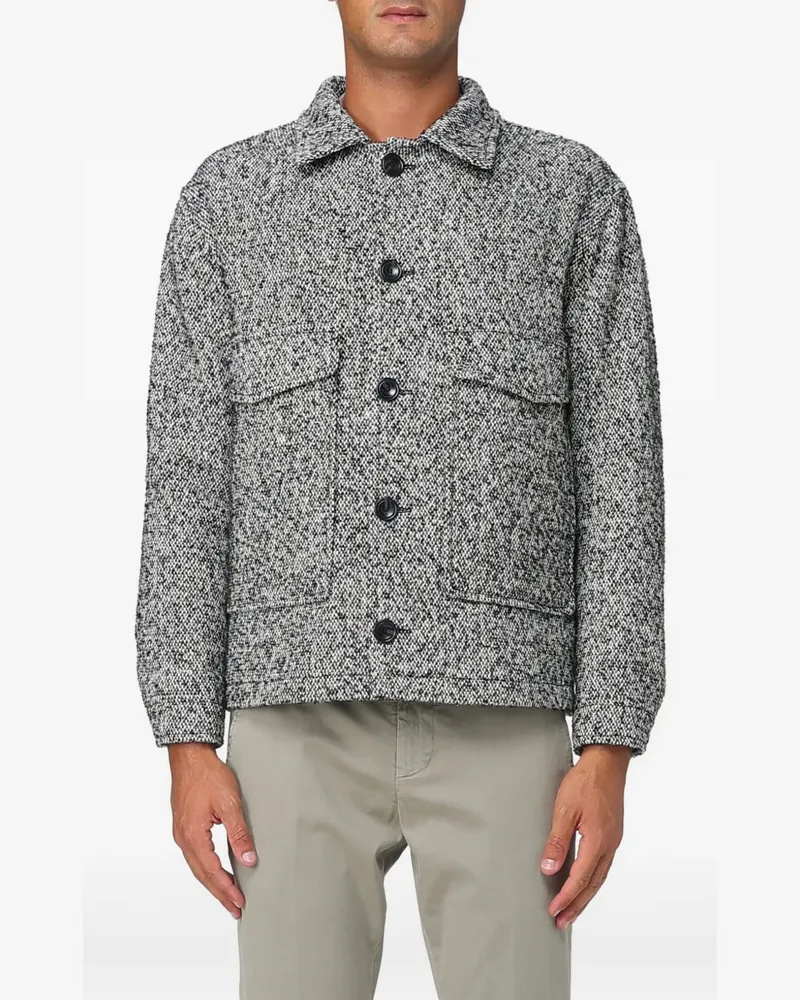 Tagliatore Geknöpfte Jacke mit Klappentaschen - Grau Grau
