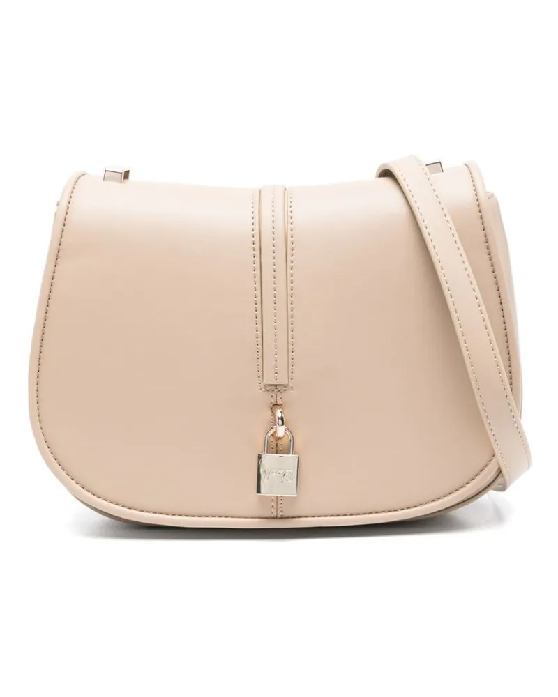 V°73 Satchel-Tasche mit Logo-Gravur - Nude Nude