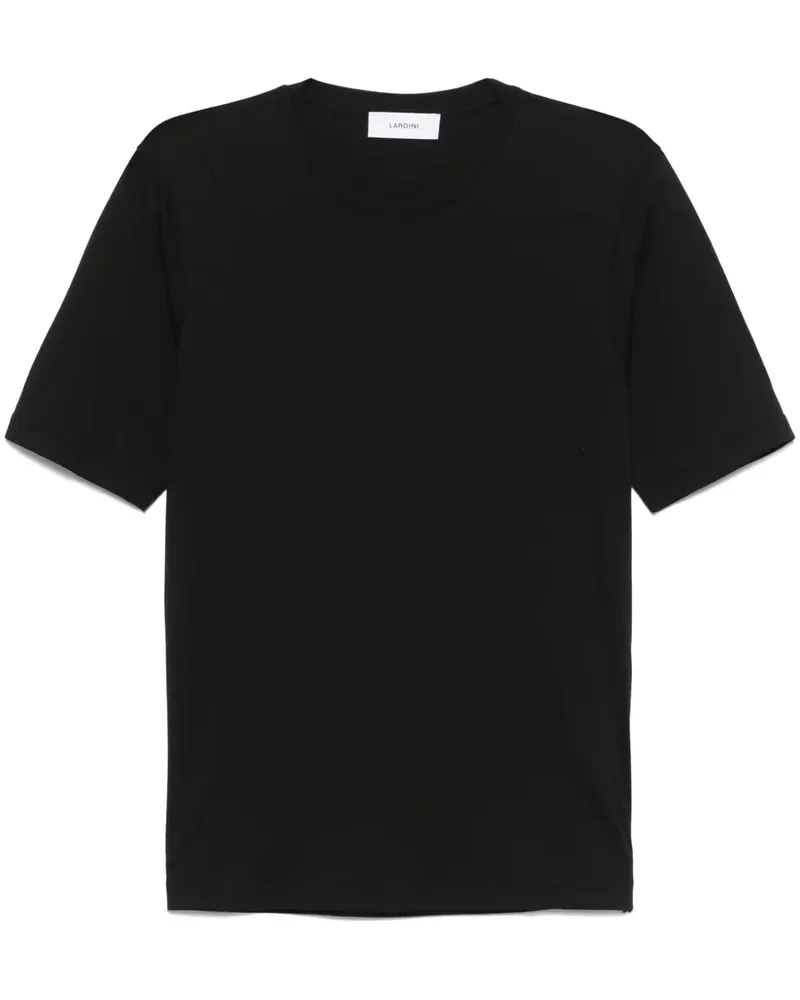 LARDINI T-Shirt mit rundem Ausschnitt - Schwarz Schwarz