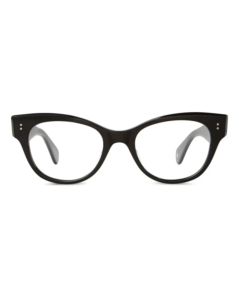 Garrett Leight Octavia Cat-Eye-Brille - Schwarz Schwarz