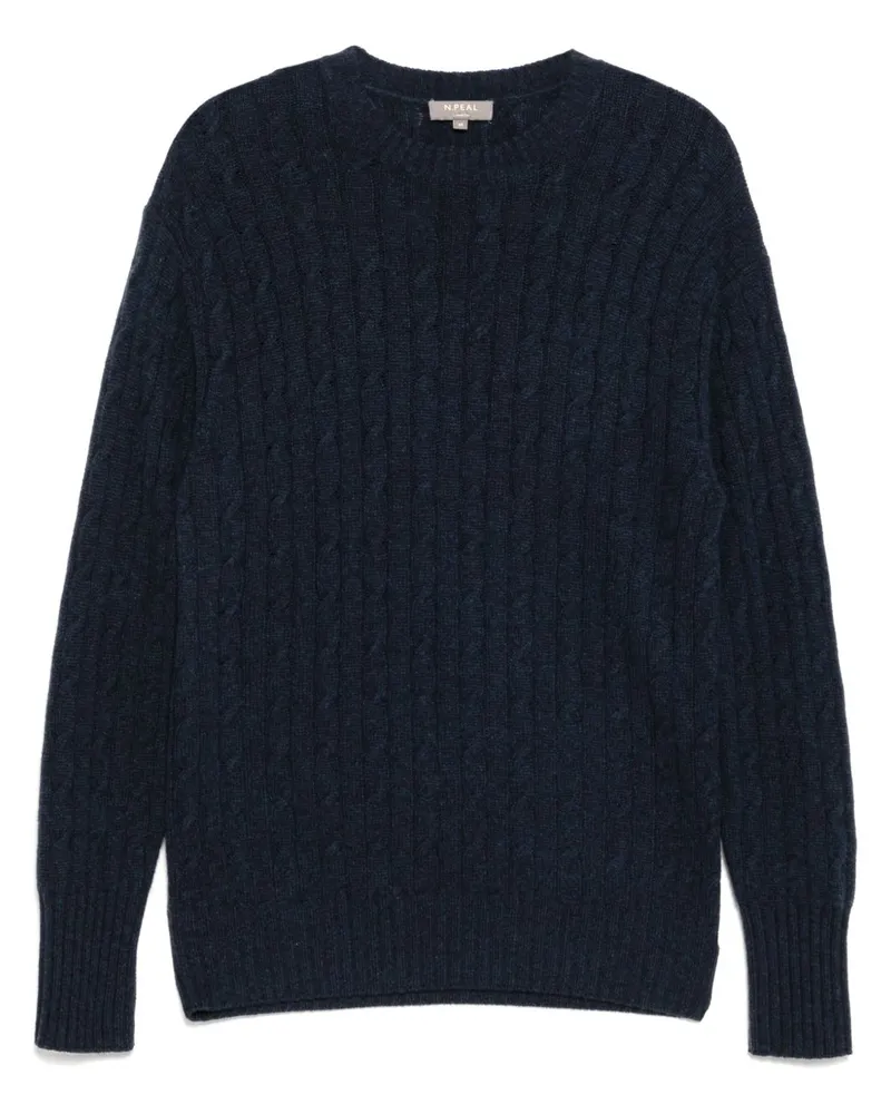 N.Peal Thames Pullover - Blau Blau