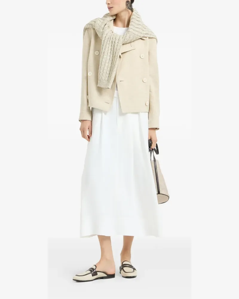 Brunello Cucinelli Mantel mit Monili-Detail - Nude Nude