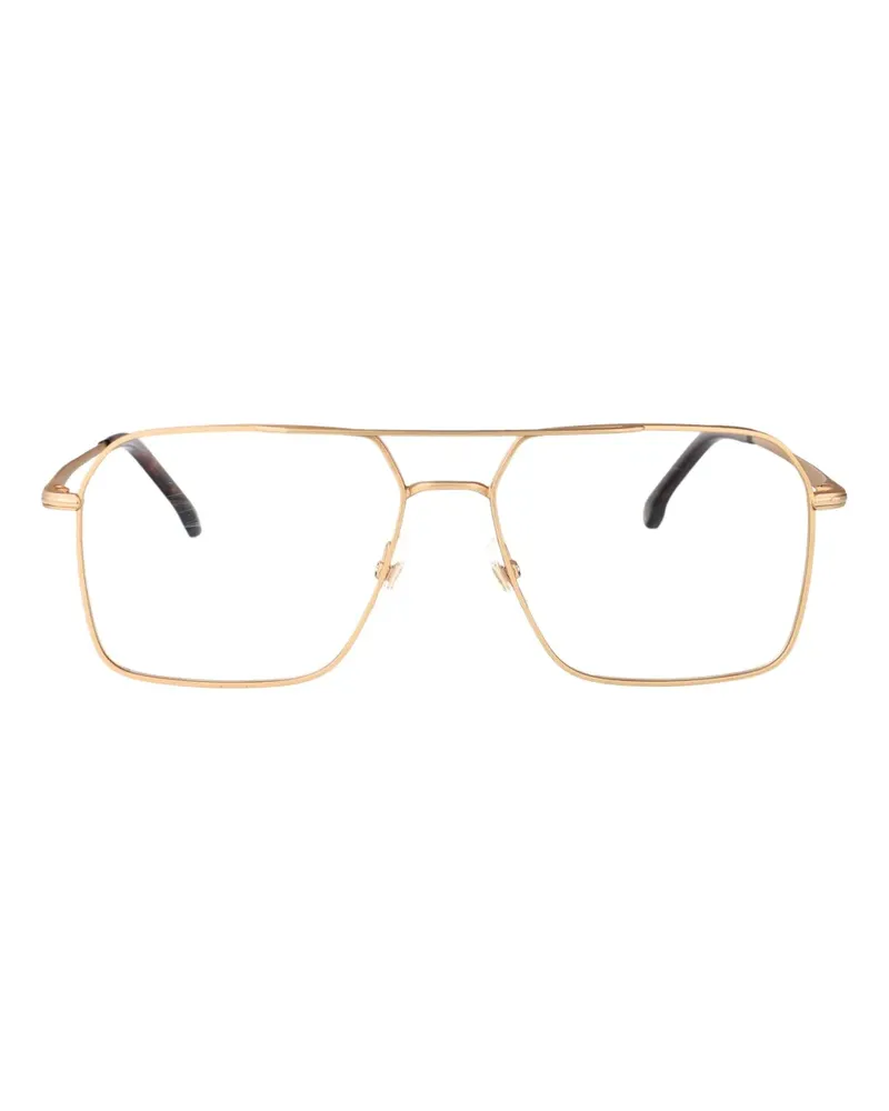 Carrera Brille mit eckigem Gestell - Gold Gold