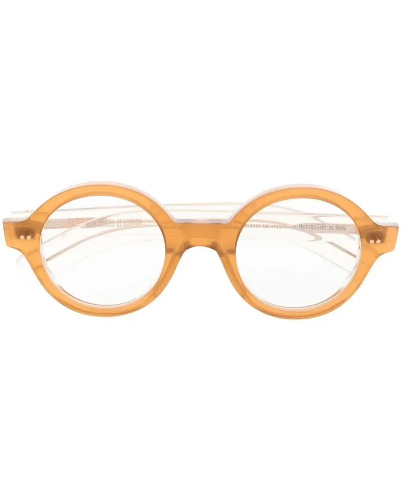 Cutler and Gross 1396 Brille mit rundem Gestell - Gelb Gelb