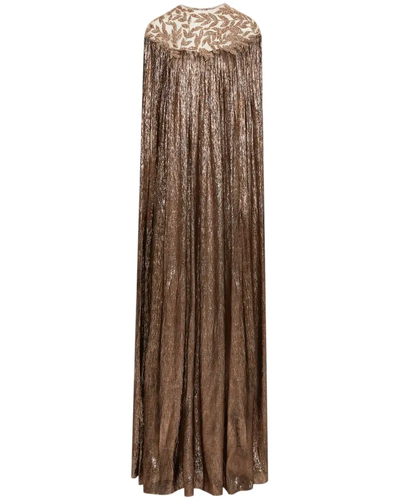 Oscar de la Renta Kleid mit Kristallen - Gold Gold