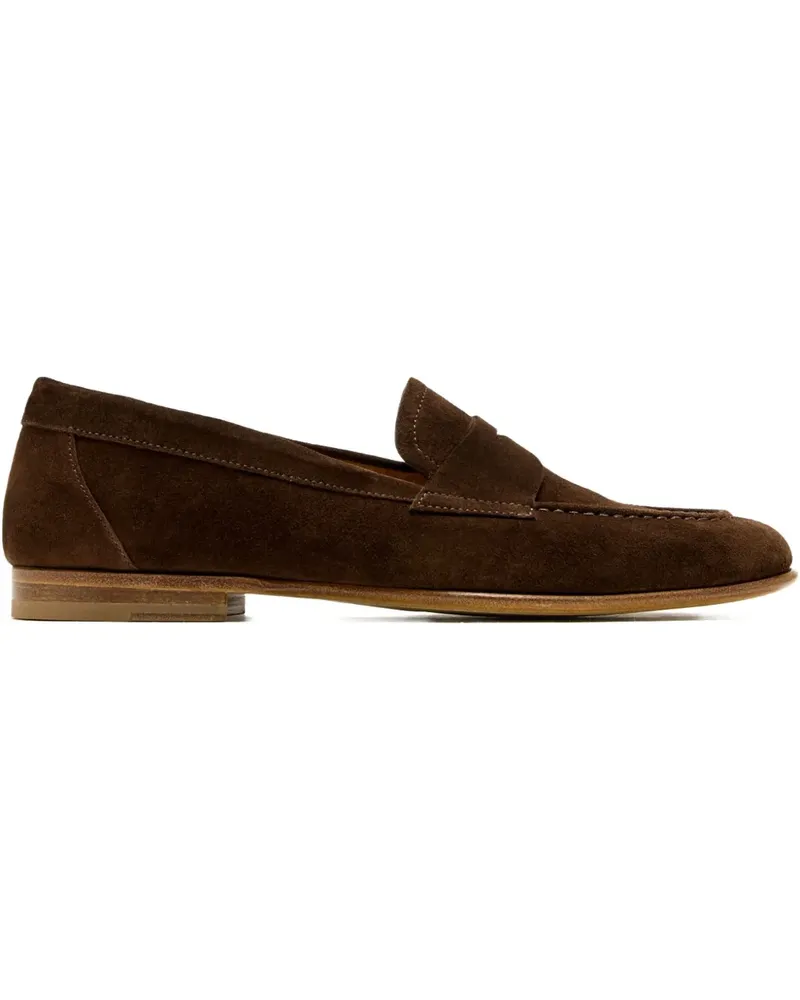 Magnanni Loafer aus Wildleder - Braun Braun
