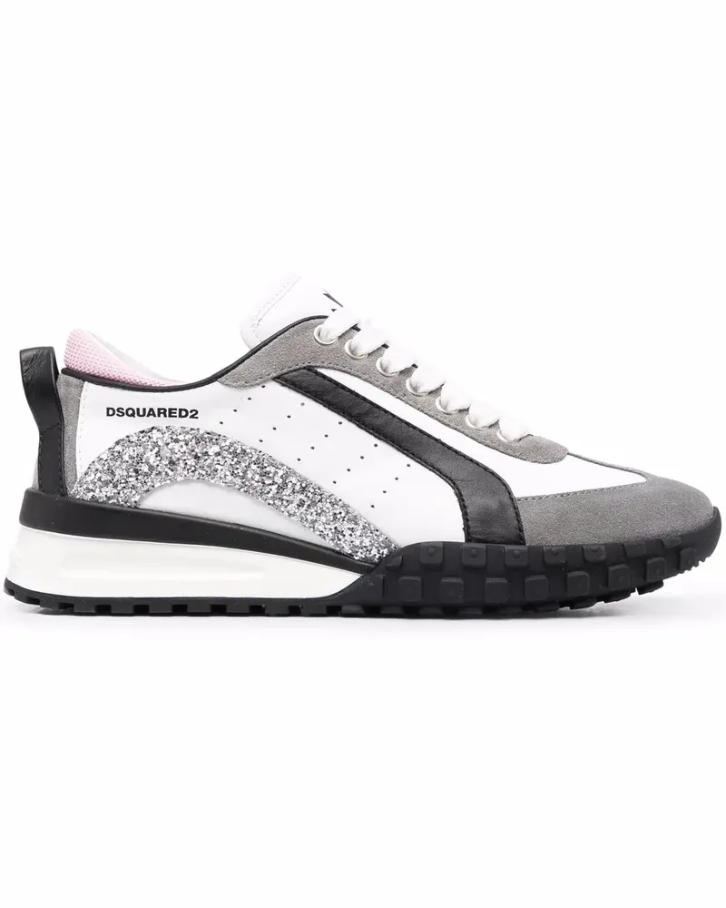Dsquared2 Sneakers mit Glitzer-Effekt - Weiß Weiß