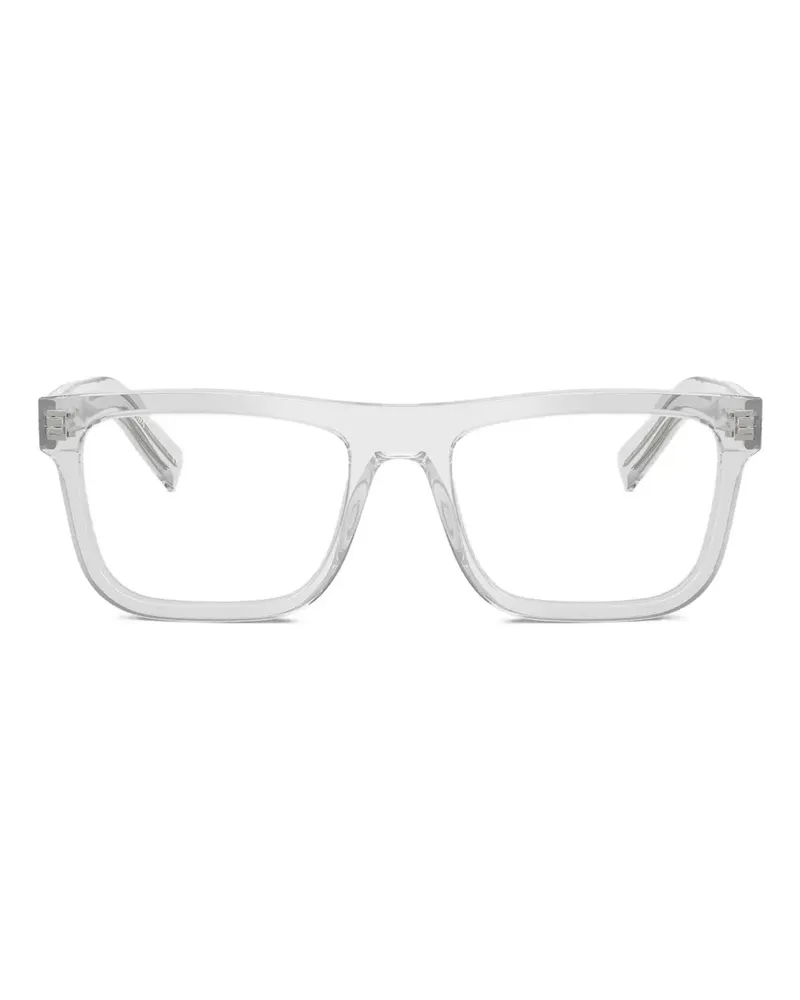 Prada Brille mit eckigem Gestell - Grau Grau