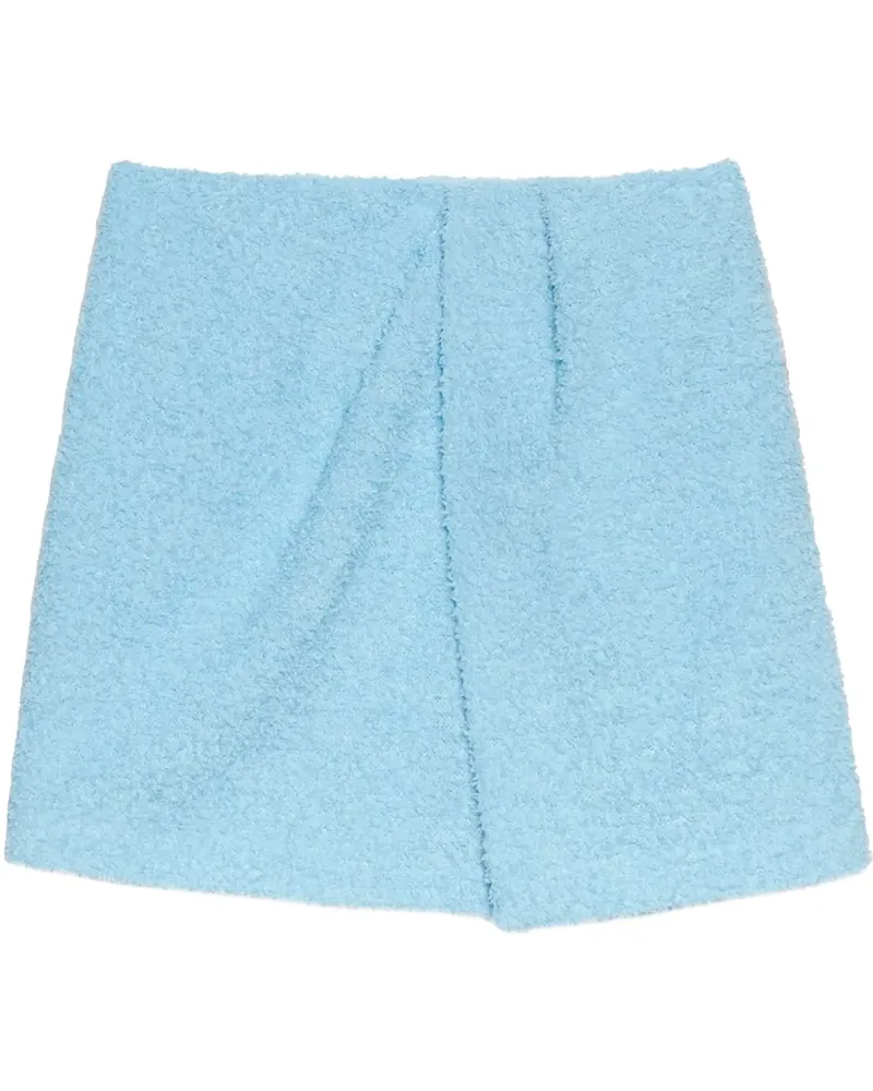 MSGM Drapierter Midirock - Blau Blau