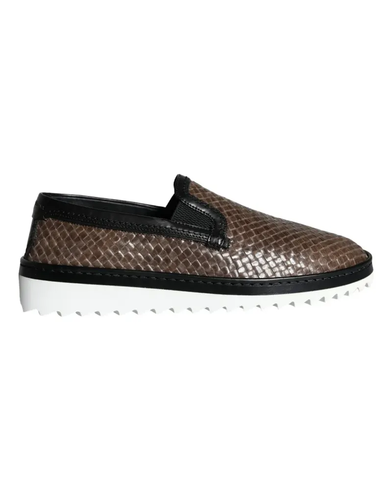 Dolce & Gabbana Sneakers mit Webmuster - Braun Braun