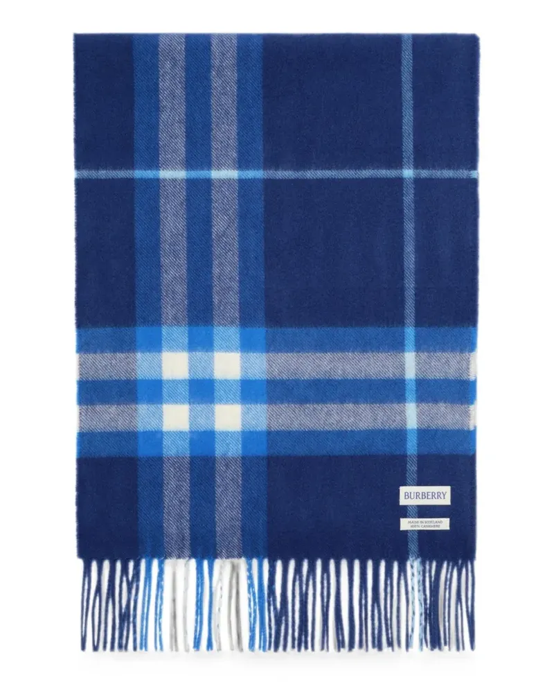 Burberry Gemusterter Schal - Blau Blau