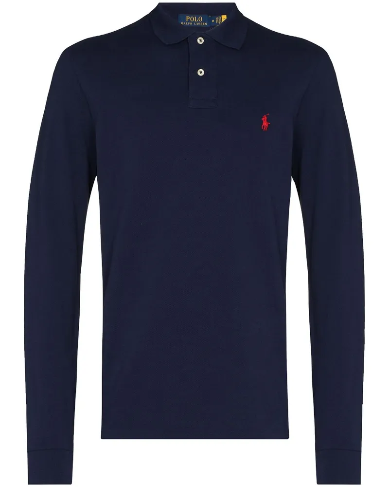 Ralph Lauren Poloshirt mit Polo Pony - Blau Blau
