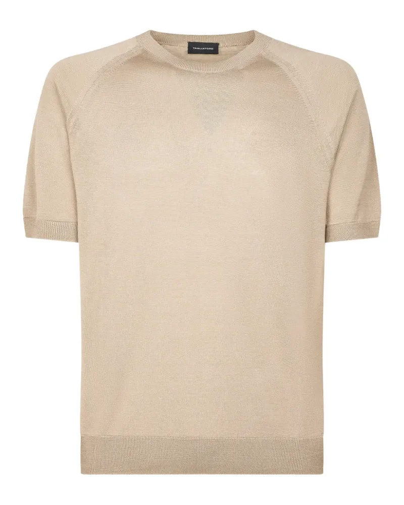 Tagliatore T-Shirt mit Raglanärmeln - Nude Nude