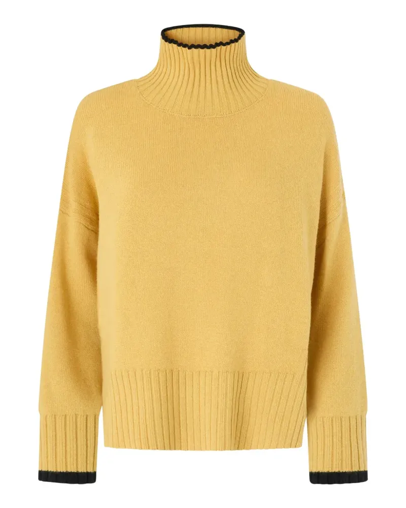 Pinko Gerippter Rollkragenpullover - Gelb Gelb