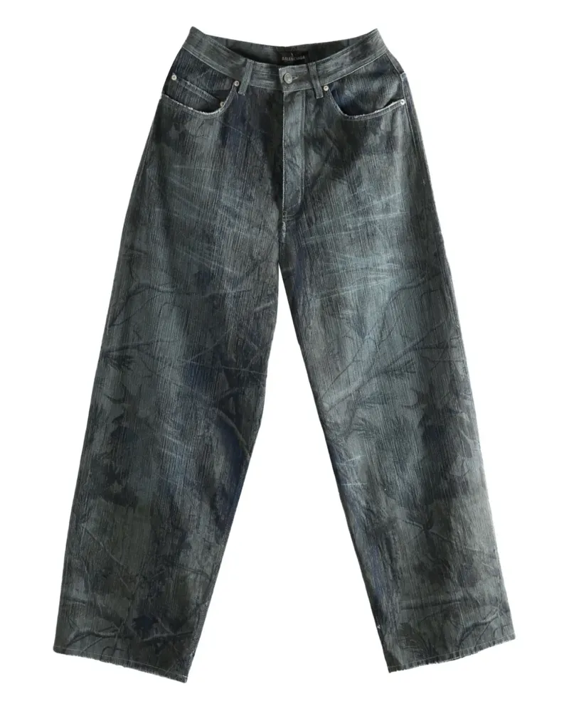 Balenciaga Jeans mit Print - Braun Braun