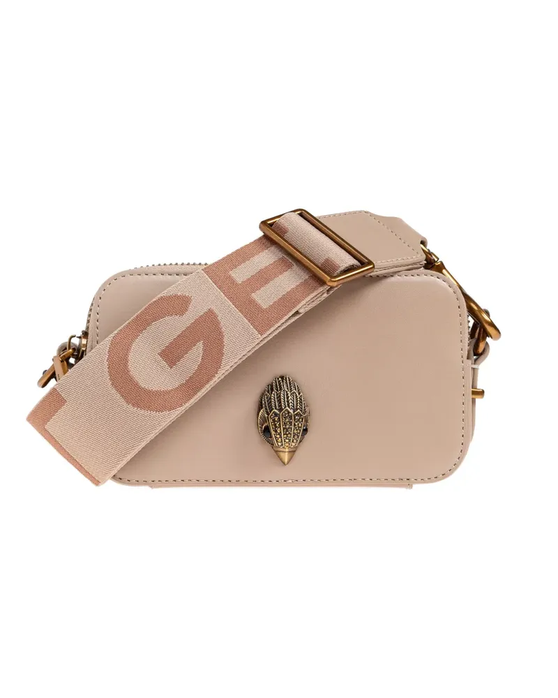 Kurt Geiger small Shoreditch leather cross body bag - Nude Nude