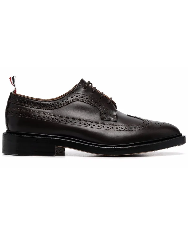 Thom Browne Budapester mit RWB-Streifen - Schwarz Schwarz