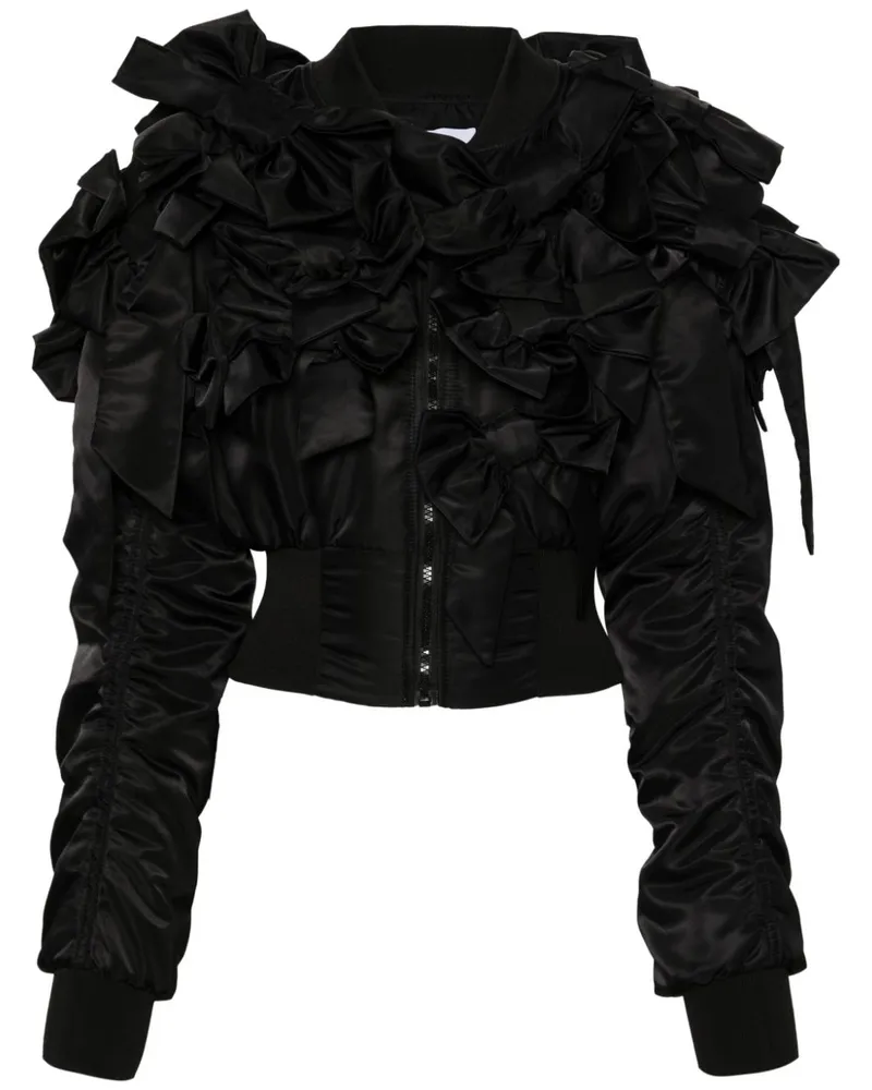 Viktor & Rolf Bow Bouquet Bomberjacke - Schwarz Schwarz