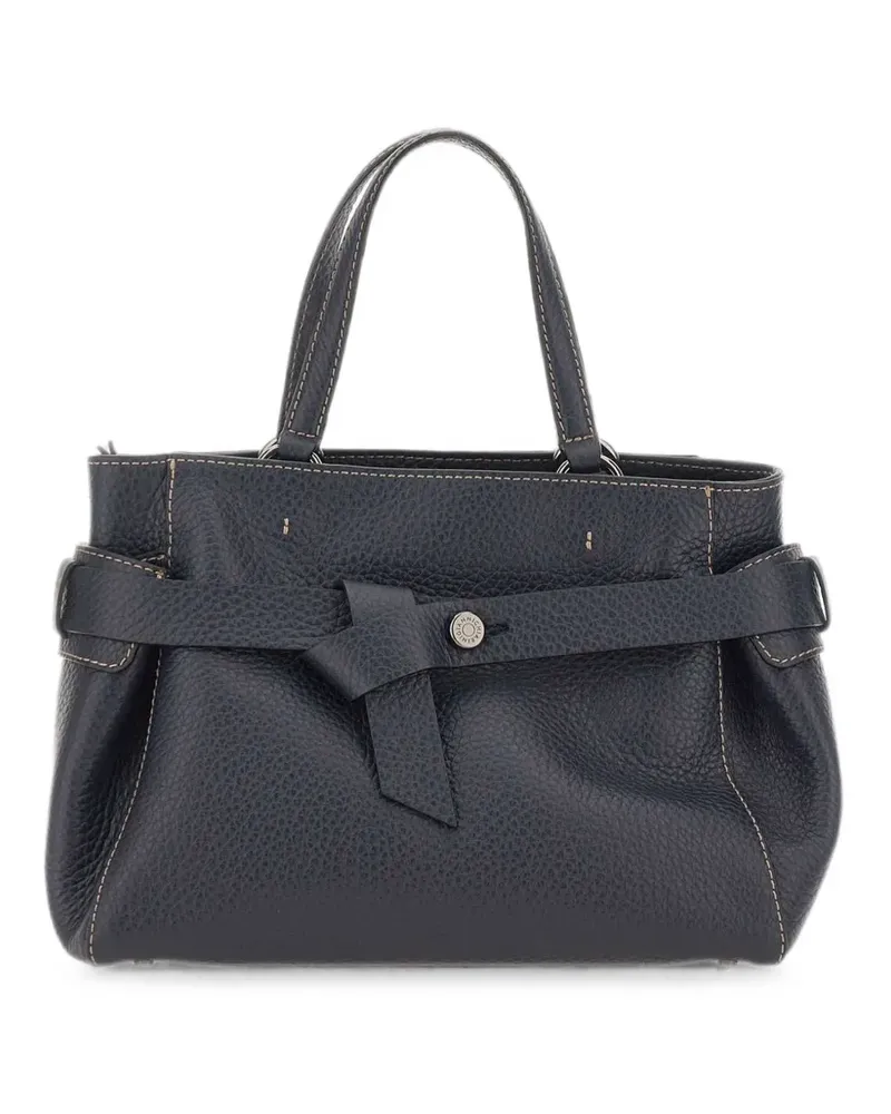 Gianni Chiarini medium Miranda hammered leather tote bag - Blau Blau