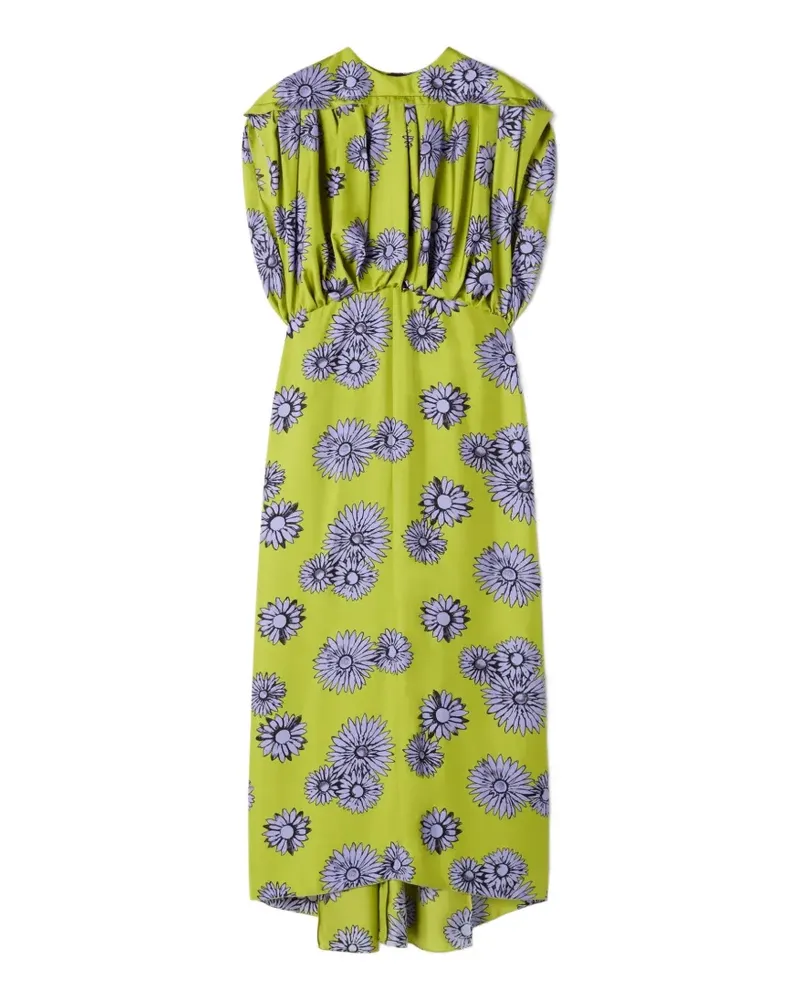 Lanvin Kleid mit Muster - Grün Grün