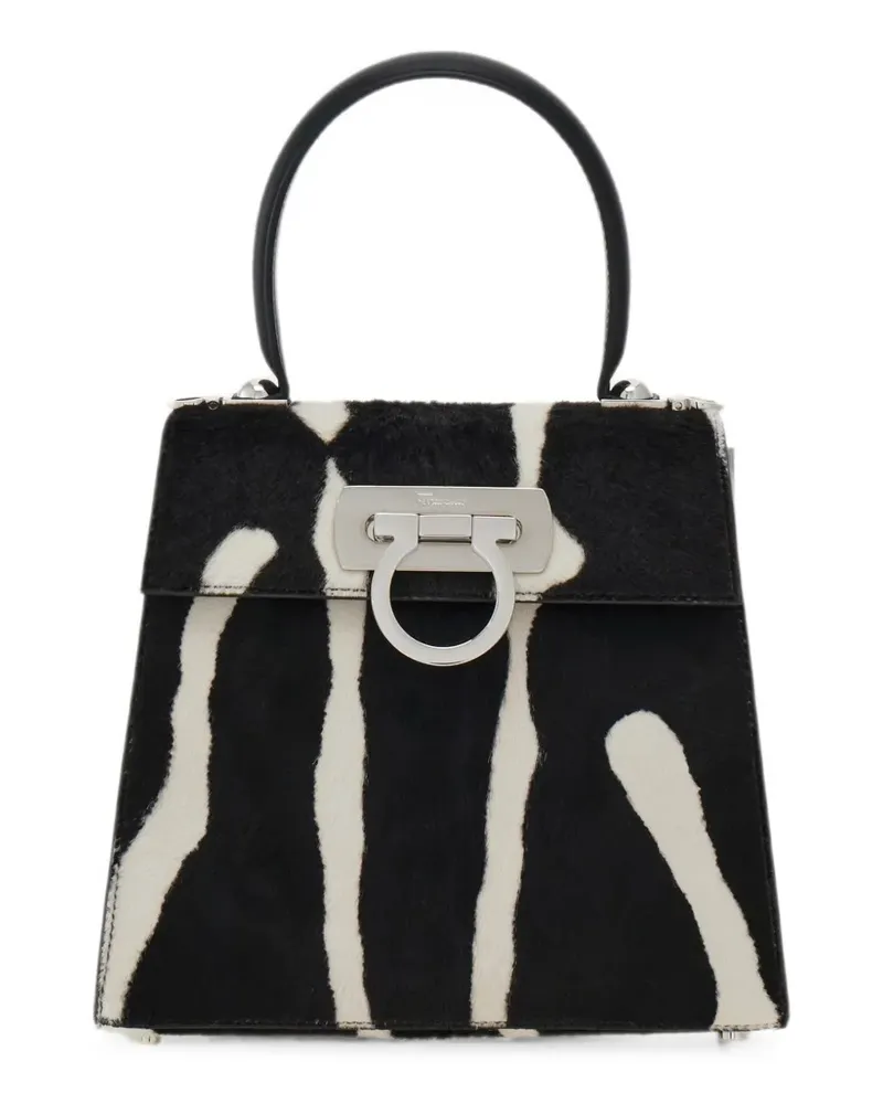 Ferragamo Kleine Iconic Handtasche - Schwarz Schwarz