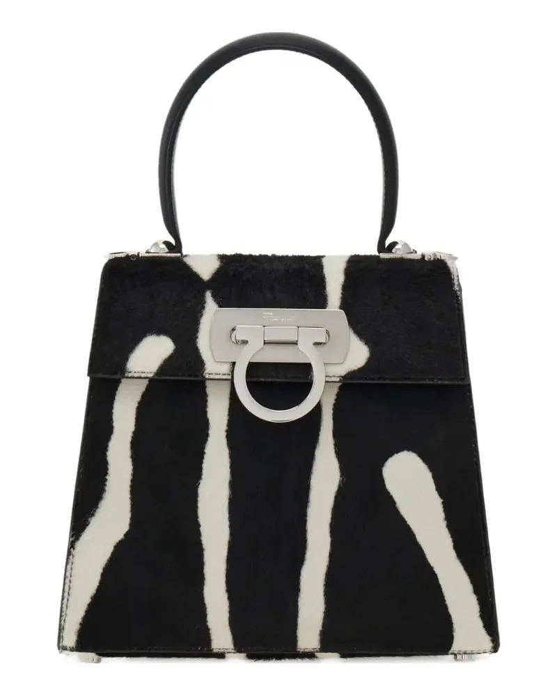 Ferragamo Tote Bag mit Zebra-Print - Schwarz Schwarz