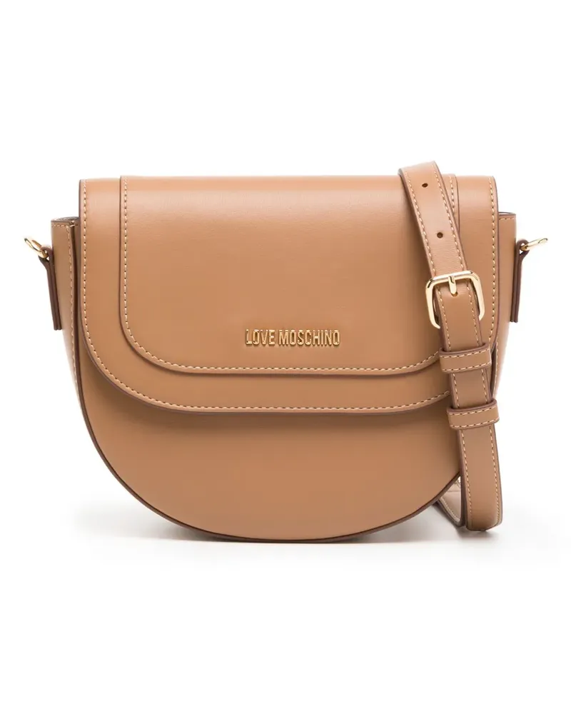 Moschino Umhängetasche mit Logo - Braun Braun