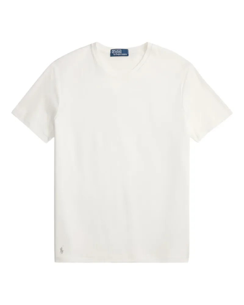 Ralph Lauren T-Shirt mit Pony-Stickerei - Weiß Weiß
