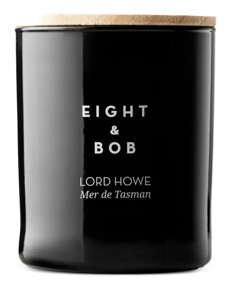 Eight & Bob Lord Howe - Mer de Tasman Set aus Duftkerze und Halter - Schwarz Schwarz
