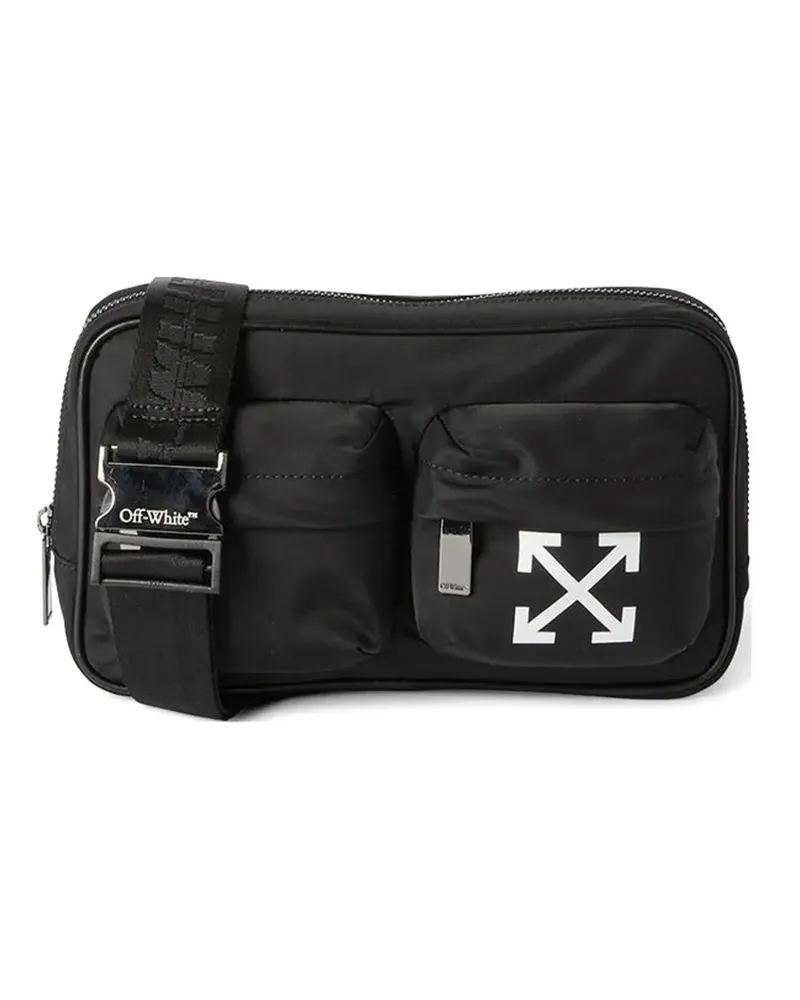 OFF-WHITE logo-detail belt bag - Schwarz Schwarz