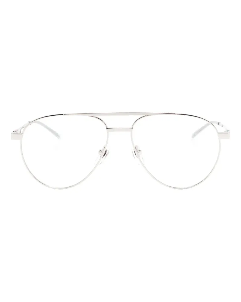 Gucci Klassische Pilotenbrille - Silber Silber