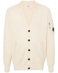 C.P. Company Lens Cardigan Nude