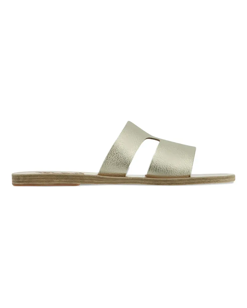 Ancient Greek Sandals Apteros' Metallic-Pantoletten - Gold Gold