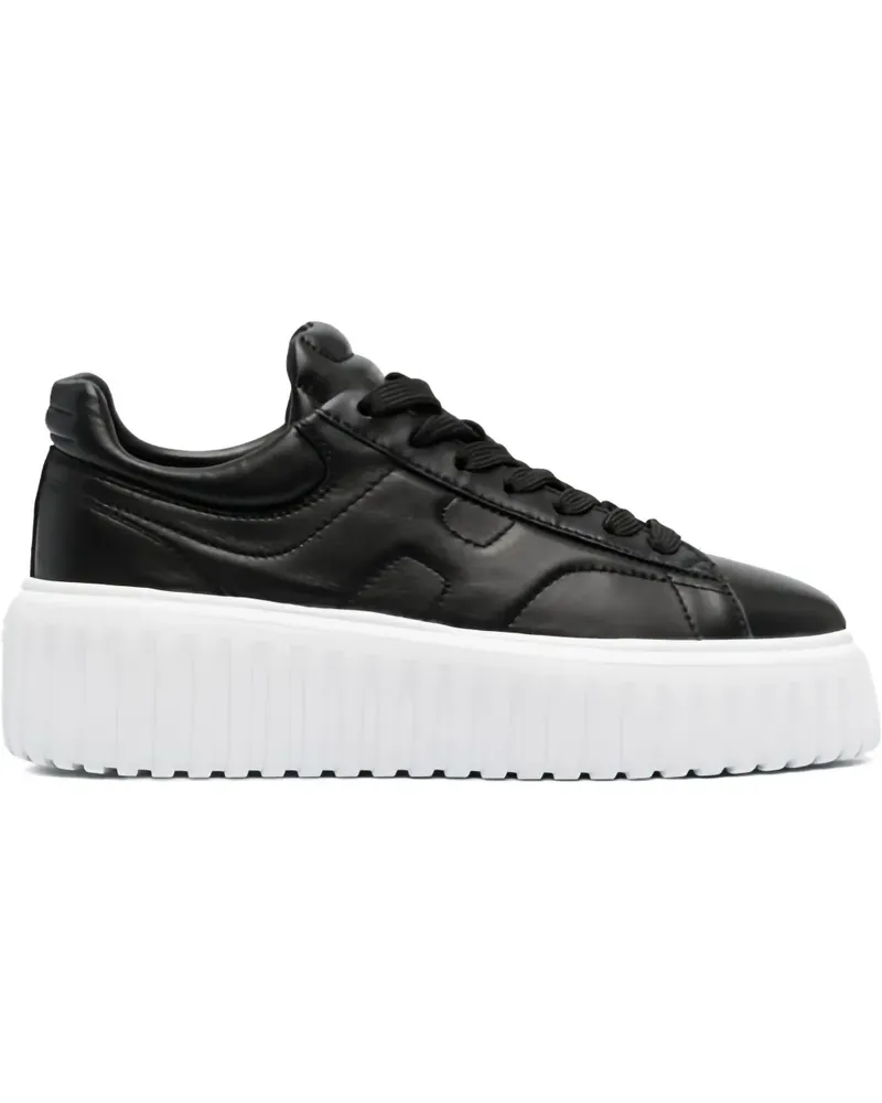 Hogan Gesteppte Plateau-Sneakers mit H-Streifen - LE9B999 Le9b999