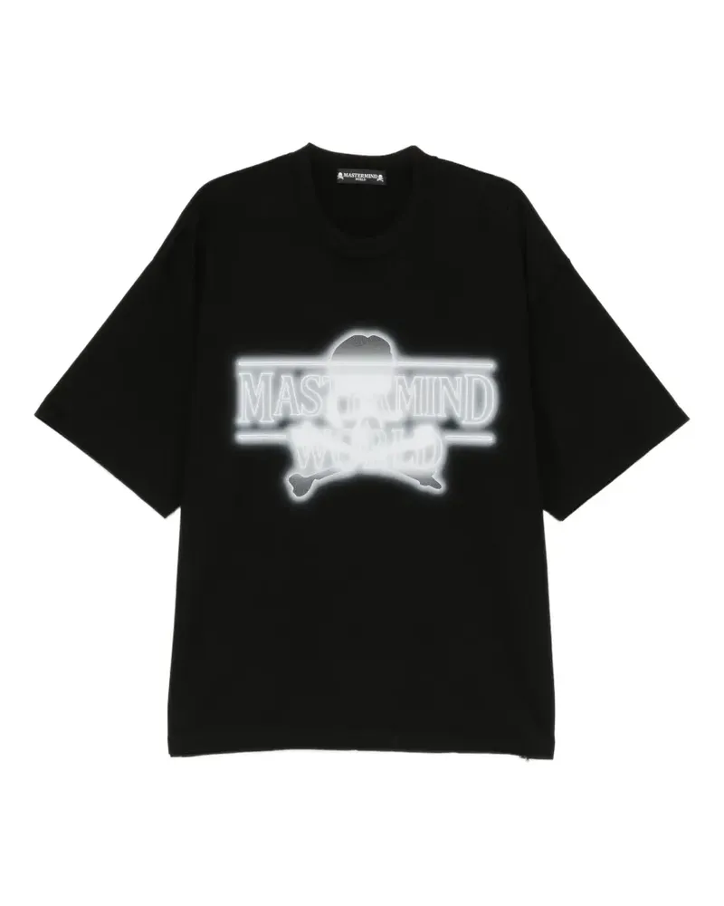 Mastermind World T-Shirt mit Logo-Print - Schwarz Schwarz