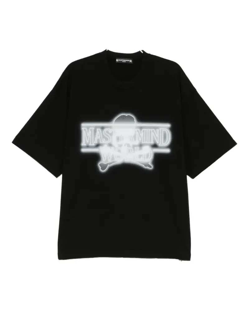 Mastermind World logo-print T-shirt - Schwarz Schwarz