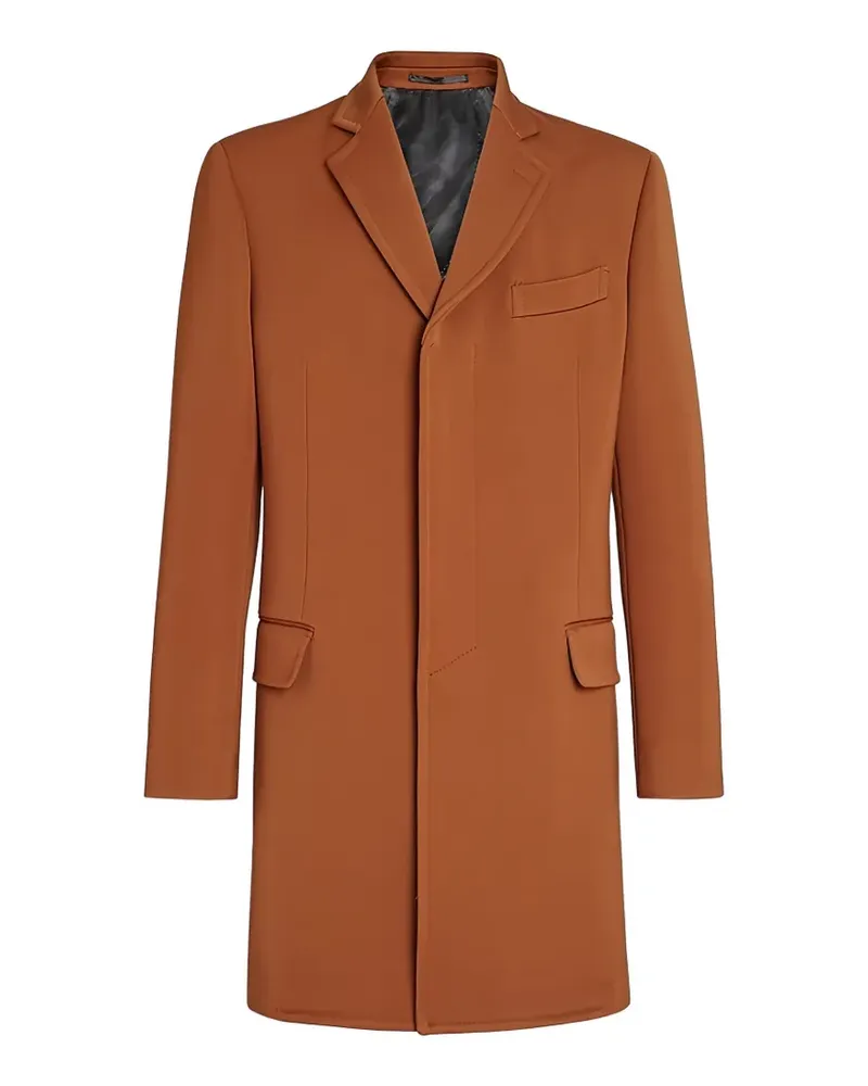 Ferragamo single-breasted notched-lapels coat - Braun Braun